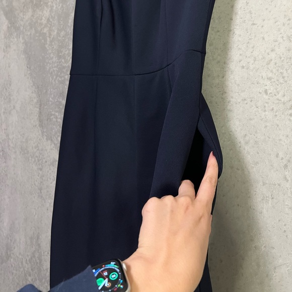 Diane Von Furstenberg Navy A-Line Dress with Pockets! - Picture 3 of 5